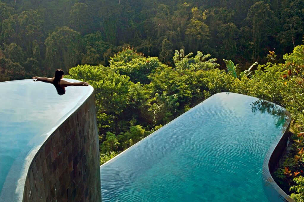 Swimming pool at Hanging Gardens Ubud Swimming pool at Hanging Gardens Ubud